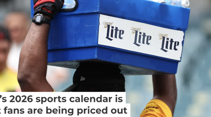 A 16-ounce beer at Lincoln Financial Field in Philadelphia costs over $11. Robbie Jay Barratt/AMA via Getty Images